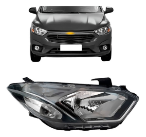 Farol Onix 2017 2018 2019 2020 Manual Com Led Friso Cromado