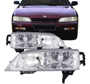 Farol Accord 1994 1995 1996 1997 Cromado Lente Lisa