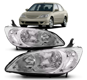 Farol Honda Civic 2004 2005 2006 Elétrico Sem Motor