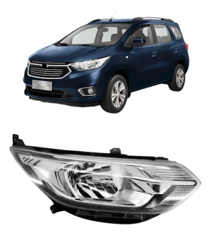 Farol Spin 2019 2020 2021 Cromado Com Led