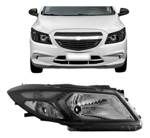 Farol Onix 2012 2013 2014 2015 2016 Manual Máscara Negra