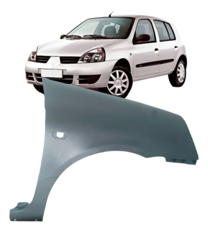 Paralama Clio 2003 04 05 06 07 08 09 10  2011 Cinza
