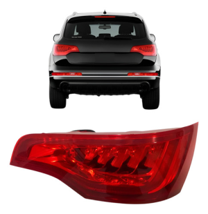 Lanterna Traseira Para Audi Q7 2010 A 2015 Com Led Canto
