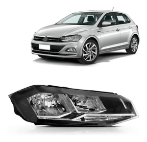 Farol Polo Virtus 2018 2019 2020 Com Friso Cromado