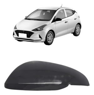 Capa Retrovisor Hb20 2020 A 2022 S/ Furo Pisca Texturizada