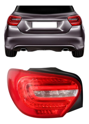 Jogo Sinaleira Traseira Mercedes A200 2013 2014 2015 Com Led