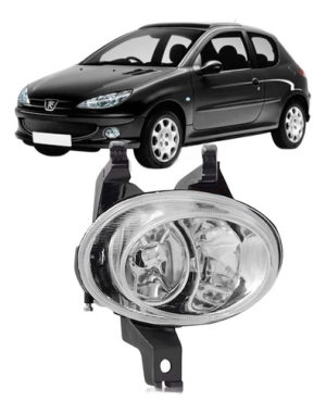 Farol Milha Auxiliar Para Peugeot 206 1998 A 2003