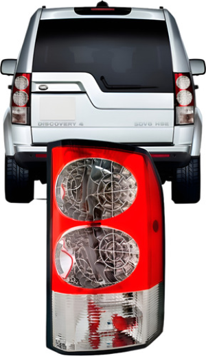 Lanterna Discovery 4 2009 10 11 12 2013 Com Led Cristal Esq