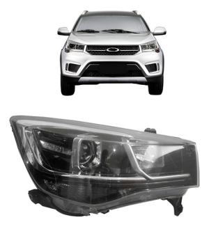 Farol Tiggo 2 2018 A 21 Elétrico Com Motor Led Projetor Esq