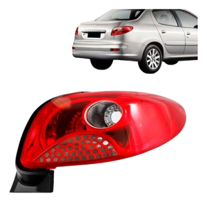 Lanterna Traseira Para Peugeot 207 08/10 Sedan Tela Vermelha