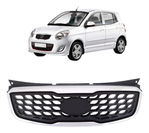 Grade Radiador Para Kia Picanto 2011 Com Moldura Cromada