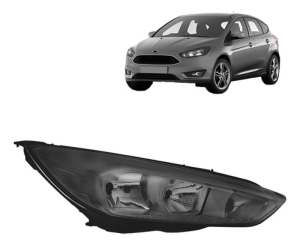 Farol Focus 2016 2017 2018 2019 Mascara Negra Sem Led