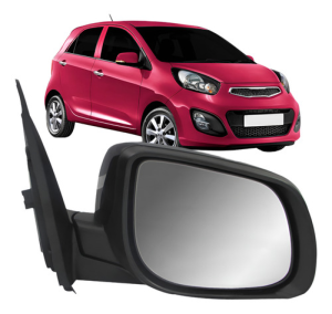 Retrovisor Picanto 2012 A 2015 Elétrico C/pisca Capa Preta