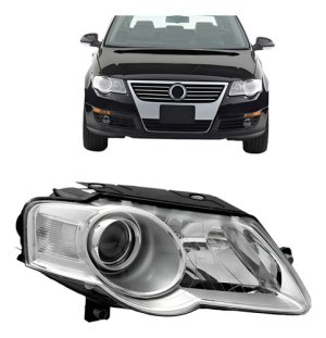 Farol Passat 2008 2009 2010 2011 Eletrico Com Motor Cromado