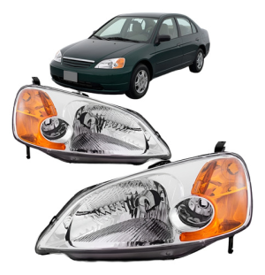 Farol Honda Civic 2001 2002 2003 Manual Depo