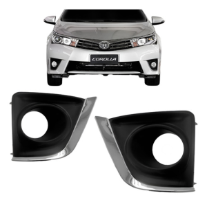 Grade Moldura Milha Toyota Corolla 2015 16 17 Friso Cromado