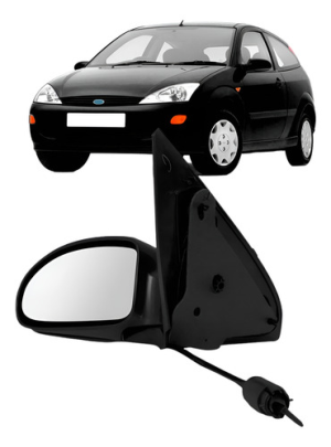 Retrovisor Externo Com Focus 1998 A 2008 Capa Preto