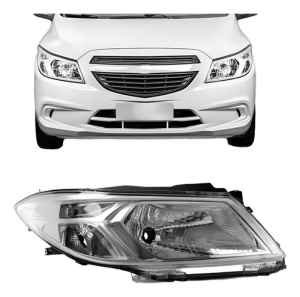 Farol Onix Prisma 2013 2014 2015 2016 Manual Cromado