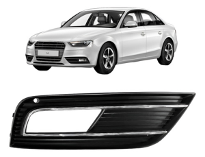 Moldura Milha Auxiliar Audi A4 2012 A 2015 Com Furo