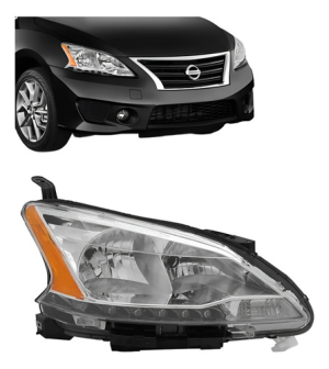 Farol Sentra 2014 2015 2016 Manual Com Led Tyc Direito