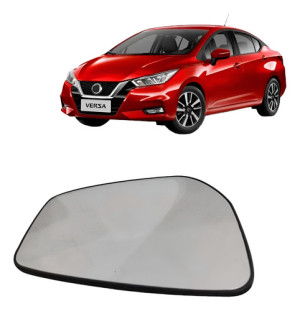 Lente Retrovisor Versa 2020 A 2022 C/ Aquecedor E Ponto Cego