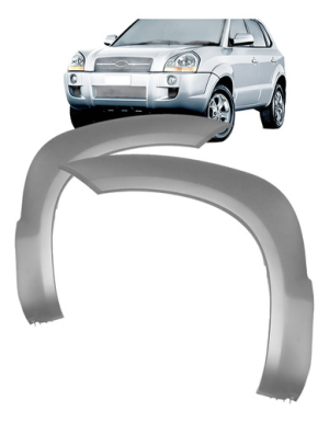 Alargador Vão Da Roda Dianteira Hyundai Tucson 2006 2007 20