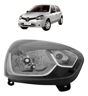 Farol Clio 2013 2014 2015 2016 Manual Máscara Negra