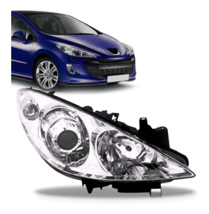 Farol Para Peugeot 307 07 08 09 10 11 12 Elétrico Com Motor
