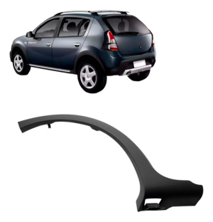 Alargador Vão Roda Traseiro Sandero Stepway 2012 2013 2014