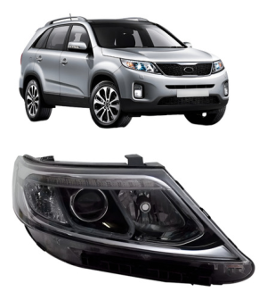 Farol Sorento 2014 2015 Eletrico Com Motor Com Led