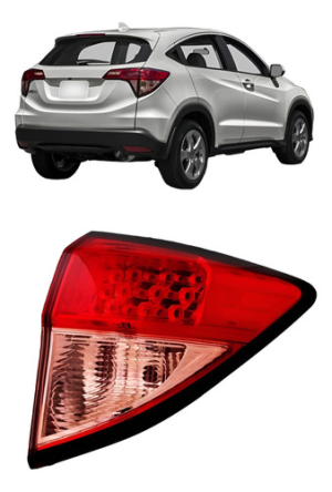 Lanterna Traseira Hrv 2015 2016 2017 Com Led Canto