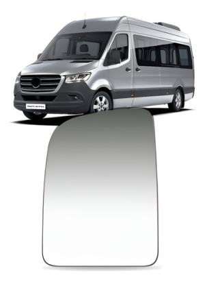 Lente Superior Retrovisor C/ Aquecedor Sprinter 2020 A 2022