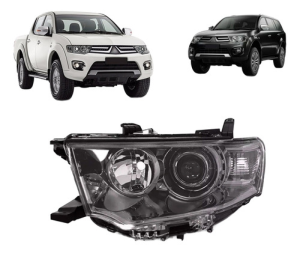 Farol Pajero Dakar E Triton 2014 A 2018 Fume Eletrico