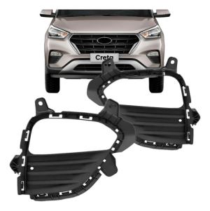 Grade Milha Auxiliar Hyundai Creta 2017 2018 2019 Com Furo