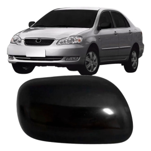 Capa Retrovisor Corolla 2003 2004 2005 2006 2007 Preto Liso