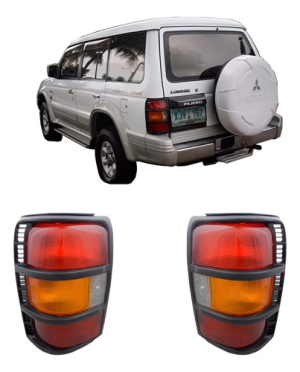 Sinaleira Traseira Pajero 92 93 94 95 96 97 Aro Preto.
