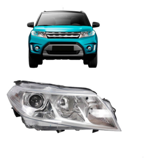 Farol Vitara 2016 A 2019 Eletrico Com Motor Cromado