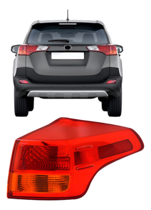Lanterna Traseira Rav4 2013 2014 2015 2016 Bicolor Canto