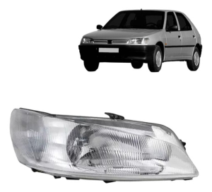 Farol Para Peugeot 306 1997 1998 1999 Raiado Novo