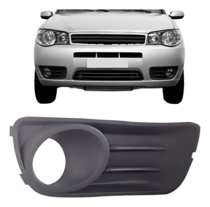 Moldura Milha Palio 2009 2010 2011 2012 Com Furo Cinza