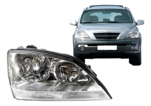 Farol Kia Sorento 2005 2006 2007 2008 2009 Cromado Depo