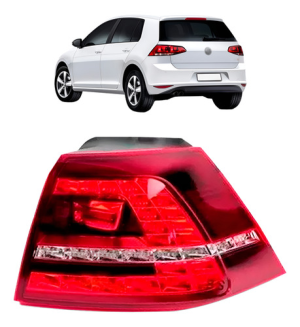 Lanterna Traseira Golf 2014 2015 2016 2017 Com Led Canto