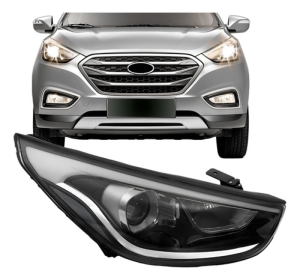 Farol Eletrico / Manual C/ Led Ix35 2016 17 18 19 20 21 2022