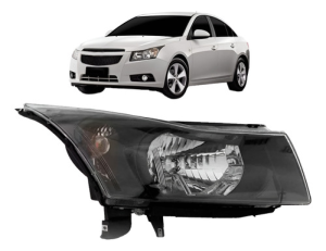 Farol Cruze 2011 2012 2013 2014 2015 Eletrico Mascara Negra