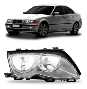 Farol Bmw S3 1999 2000 2001 Máscara Cinza Modelo Original