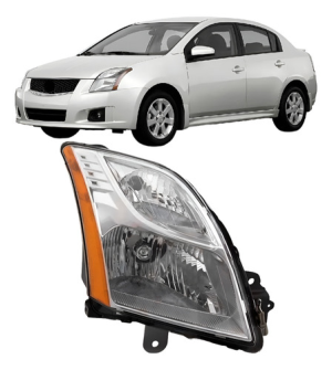 Farol Cromado Sentra 2010 A 2013