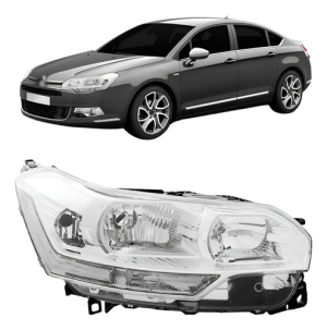 Farol Citroen C5 2008 2009 2010 2011 2012 Elétrico Sem Moto