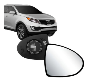 Lente Retrovisor Sportage 2011 2012 2013 Com Aquecimento