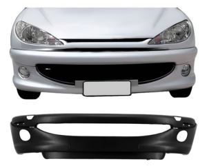 Parachoque Dianteiro Para Peugeot 206 1998 A 2003 C/ Furo