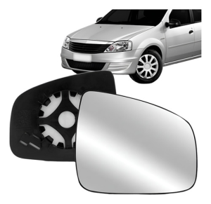 Lente Retrovisor Logan 2009 10 11 12 13 2014 S/ Aquecimento